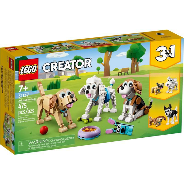 LEGO® Creator 3 в 1 - Очарователни кучета 31137, 475 части