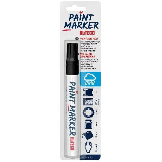 ALTECO Paint Marker fekete marker (9577)
