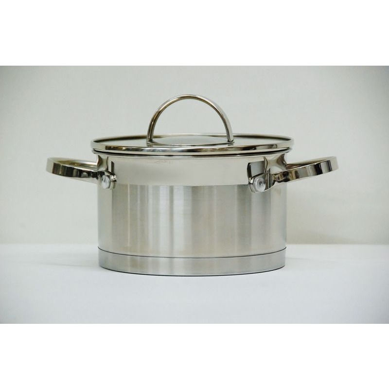 Berretti BR-0949 Gemini Rozsdamentes Acél Fazék Üveg fedővel Ø 24cm 5L - Inox (BR-0949)