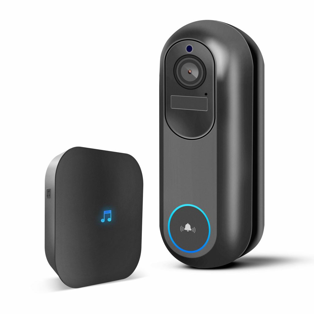 Delight 55387BK Smart Wi-Fi-s videó kaputelefon szett 12V fekete (55387BK)