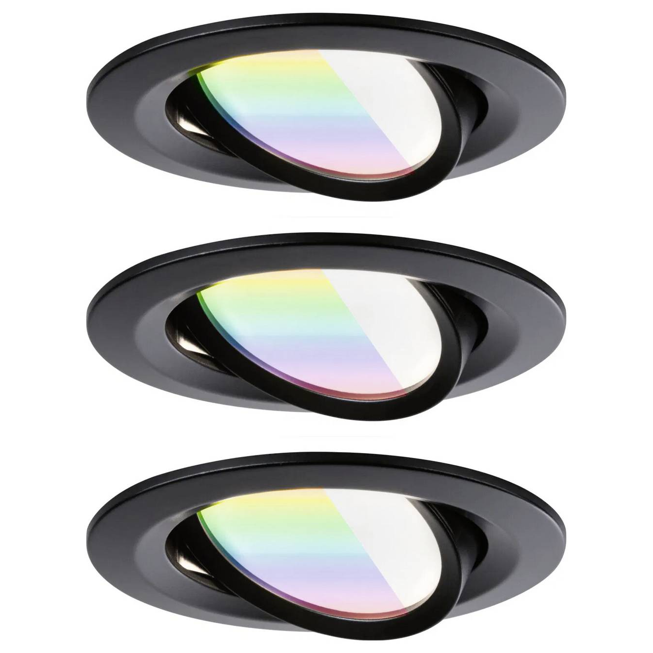 Paulmann LED-es mennyezeti lámpa, LED-es beépíthető lámpa 6 W Fekete (matt) (92437) (92437)