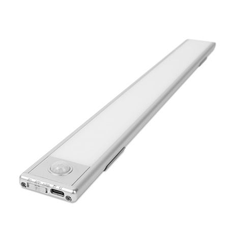 Phenom LED bútorvilágíttás PIR mozgás érzékelő szenzorral és akkumulátorral 400 x 40 x 9 mm (55840B) (55840B)