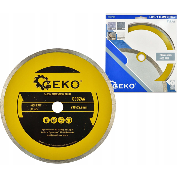  Geko Tarcza diam. 230mmx22,23 Pełna GEKO (25)