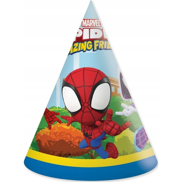Spidey party kalap 6db-os szett