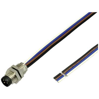 BKL Electronic 2701002 Érzékelő/működtető beépíthető dugó M8 0.2 m Pólusszám: 4-May 1 db (2701002)