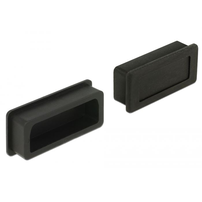 Delock DVI anya csatlakozóvédő 10db fekete (60160) (delock60160)