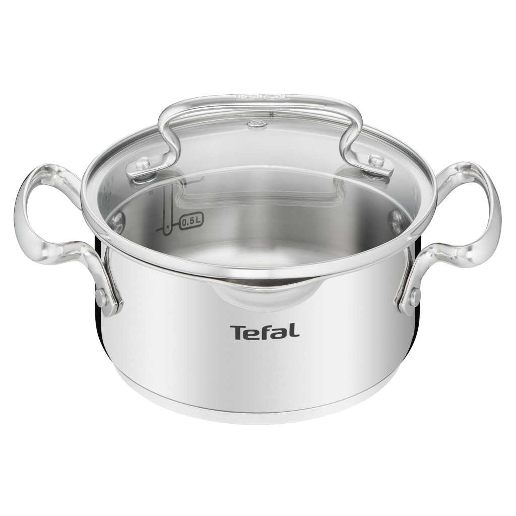 Tefal G7194236 Duetto+ Rozsdamentes acél Lábas Üveg fedővel Ø 16cm 1,5L - Inox (G7194236)