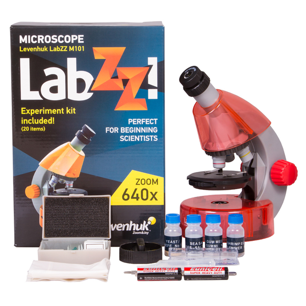 Levenhuk LabZZ M101 Biológiai mikroszkóp gyerekeknek - Orange (Narancs)
