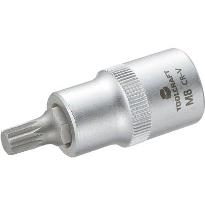 Dugókulcs betét 12,5 mm (1/2), sokfogú bittel M8, hossz: 55 mm, TOOLCRAFT (816087)