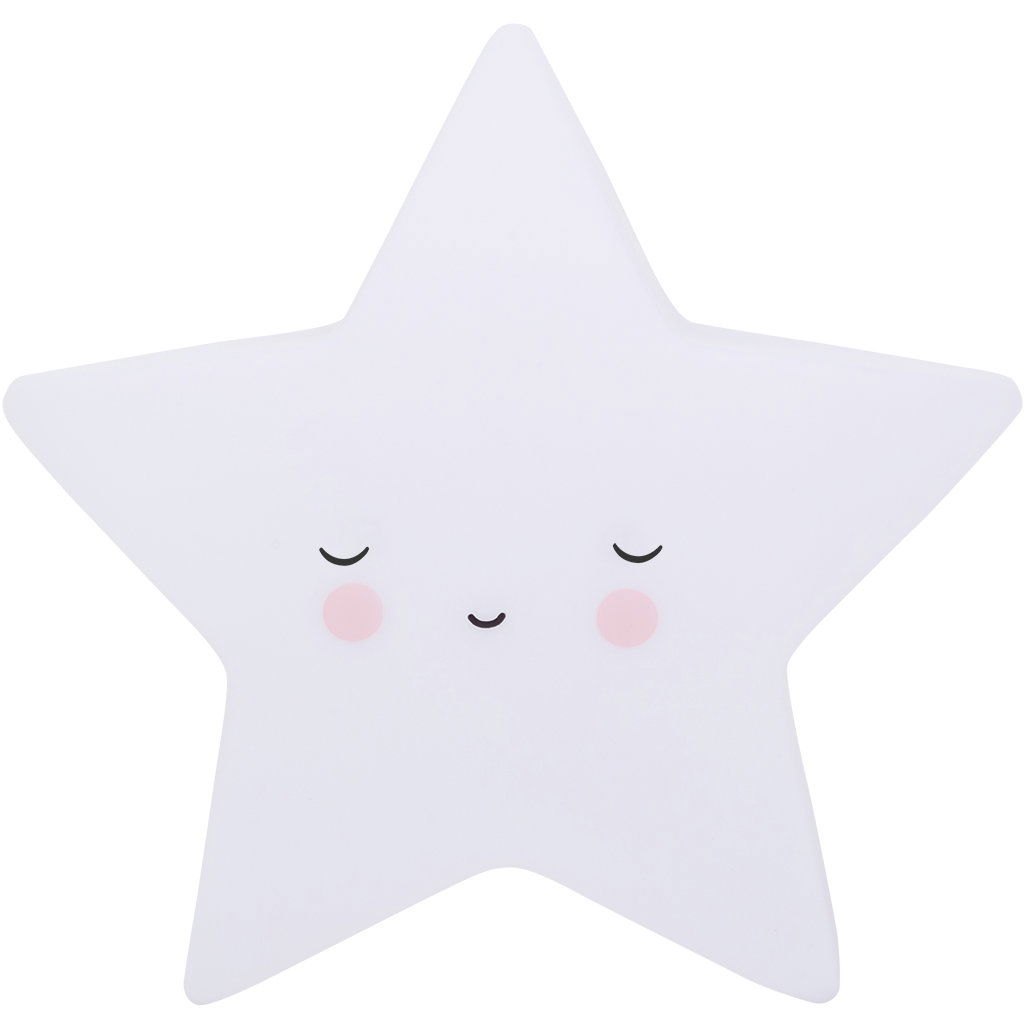 A Little Lovely Company éjszakai fény - alvó csillag, kicsi (ALLC_LLSSWH71)