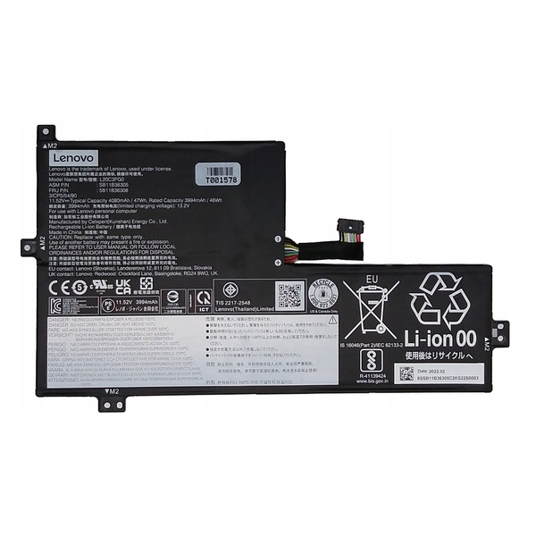 Baterie do notebooku IBM, Lenovo originální lithium-iontová 3994 mAh Lenovo
