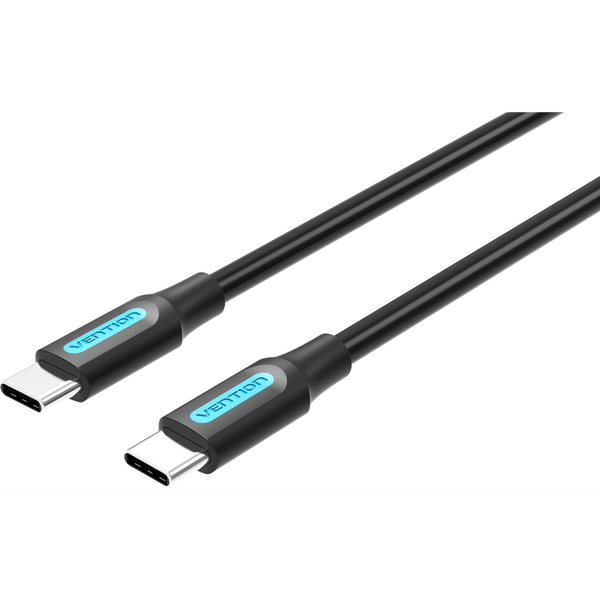 Vention Type-C (USB-C) 2.0 Male to USB-C Male Cable 1m Black PVC Type