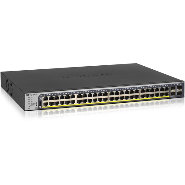 NETGEAR GS752TP-300EUS switch di rete Gestito L2/L3/L4 Gigabit Ethernet (10/100/1000) Supporto Power over Ethernet (PoE) 1U Nero