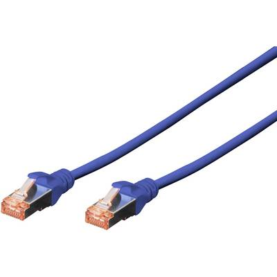 DIGITUS Patchkabel Cat6  S/FTP 2xRJ45  3.0m blau Hebelschutz Polybeutel