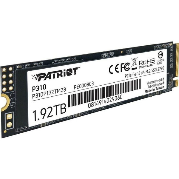 Patriot P310 1.92TB M.2 PCIe Gen3 NVMe SSD
