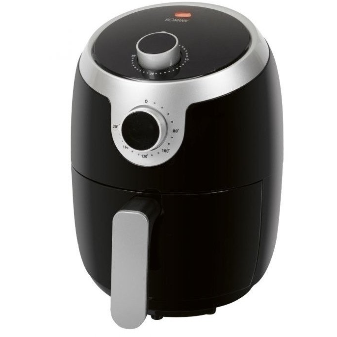 BOMANN 660501 Forrólevegős fritőz 1000 W 1.8 l fekete / ezüst (660501)