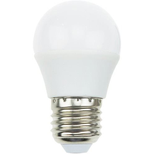 Diolamp Special Voltage Ball SMD LED izzó, P45, 5 W/ 12 V-DC/ E27/ 3000 K/ 440 lm/ 180° (G45527WW12DC)