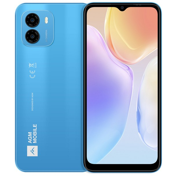 AGM Note N1 Érintős Mobiltelefon - 8/128GB, Kártyafüggetlen, Dual Sim, Kék (AGM_N1_EU001B)