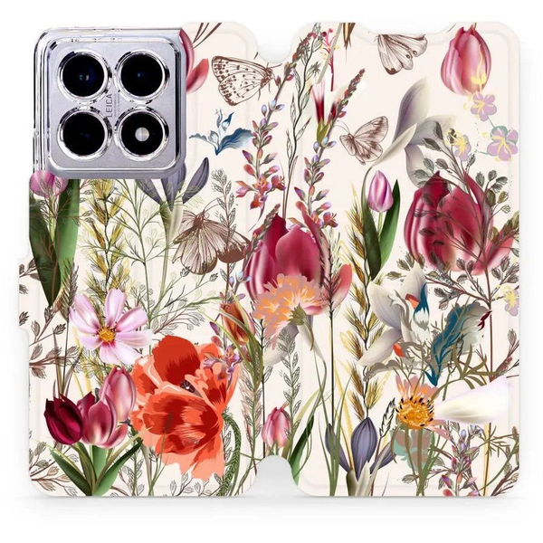 Mobiwear Xiaomi 14T Pro flip tok - rét