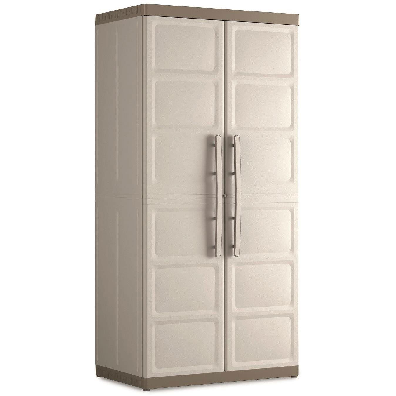 KETER EXCELLENCE HIGH XL kerti szekrény 89×54×181 cm, bézs/barna (9680)