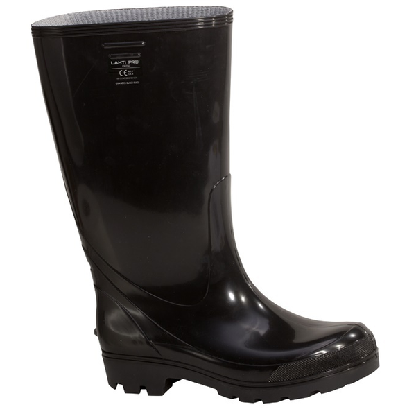 Férfi tornacipő fekete magas, pvc, ob sra, "42", ce, lahti