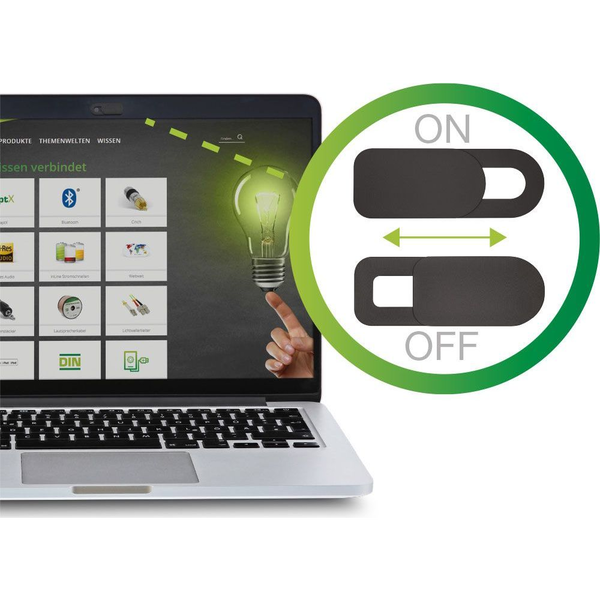 InLine 55263 accessori per laptop Copertura per webcam