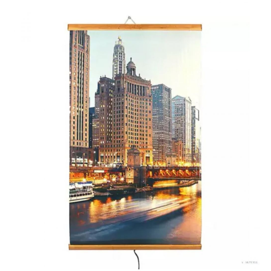 EvoKing elektromos infrapanel Manhattan képpel (GER-003) (GER-003)