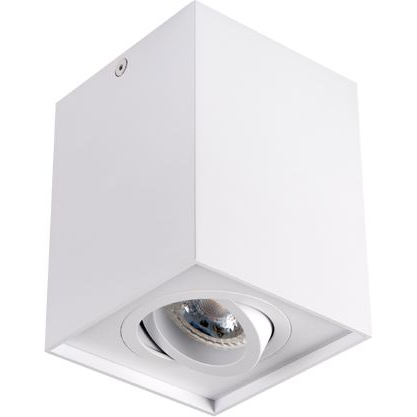 LED lámpatest , spot , GU10 , felületre szerelhető , billenthető , alumínium , matt fehér , GORD (25470)