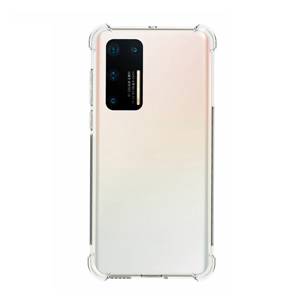 Szilikon telefonvédő (közepesen ütésálló, légpárnás sarok) ÁTLÁTSZÓ [Huawei P40] (5996457953776)