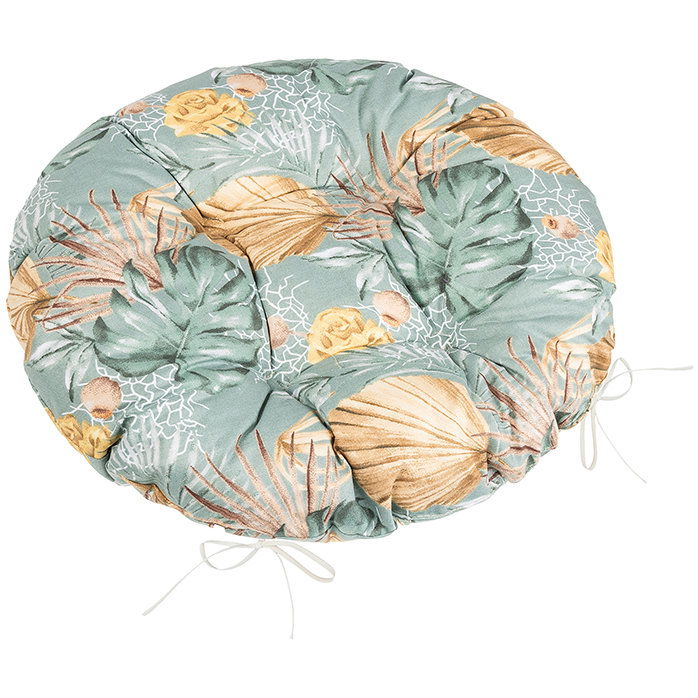 BELLATEX Adéla Seat 62/219 round quilted d.40 cm monstera (12458)