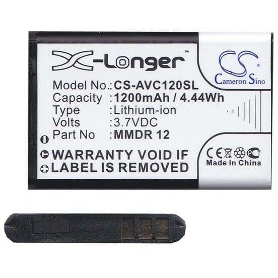Cameron Sino AvusmmDR12 kompatibilis 3.7V/1200mAh Li-Ion akkumulátor (CS-AVC120SL)