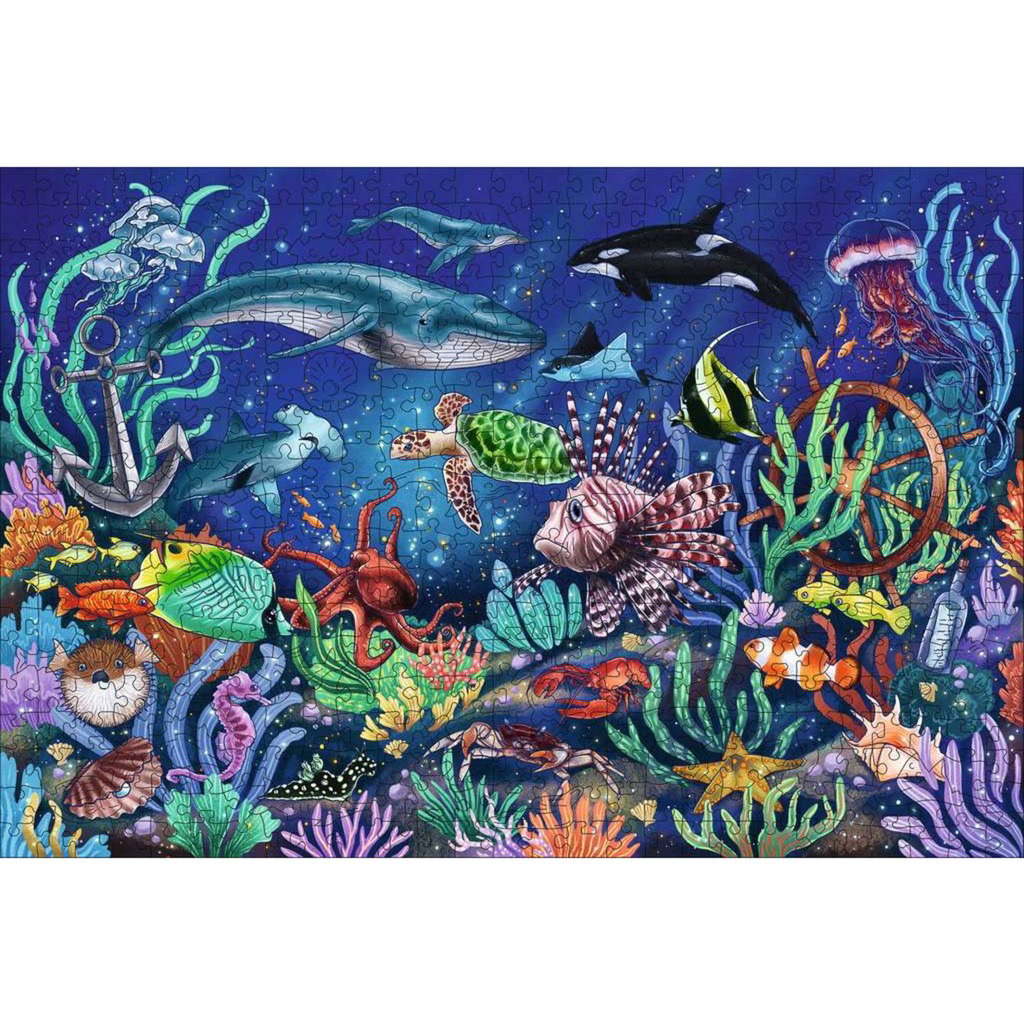 Ravensburger Lent a tengerben - 500 darabos fa puzzle (17515)