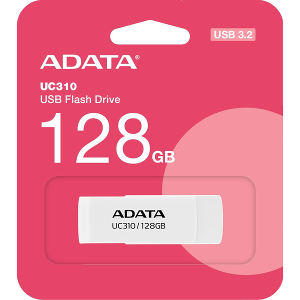 ADATA UC310 USB flash meghajtó 128 GB USB A típus 3.2 Gen 1 (3.1 Gen 1) Fehér