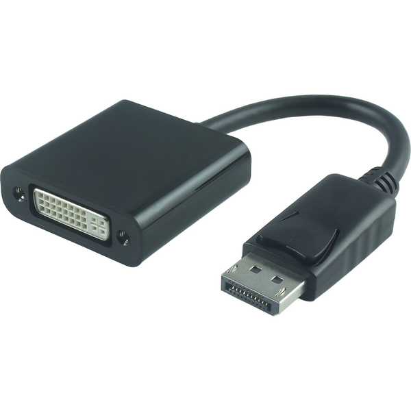 Adapter AV MicroConnect DisplayPort - DVI-I czarny (DPDVI015)