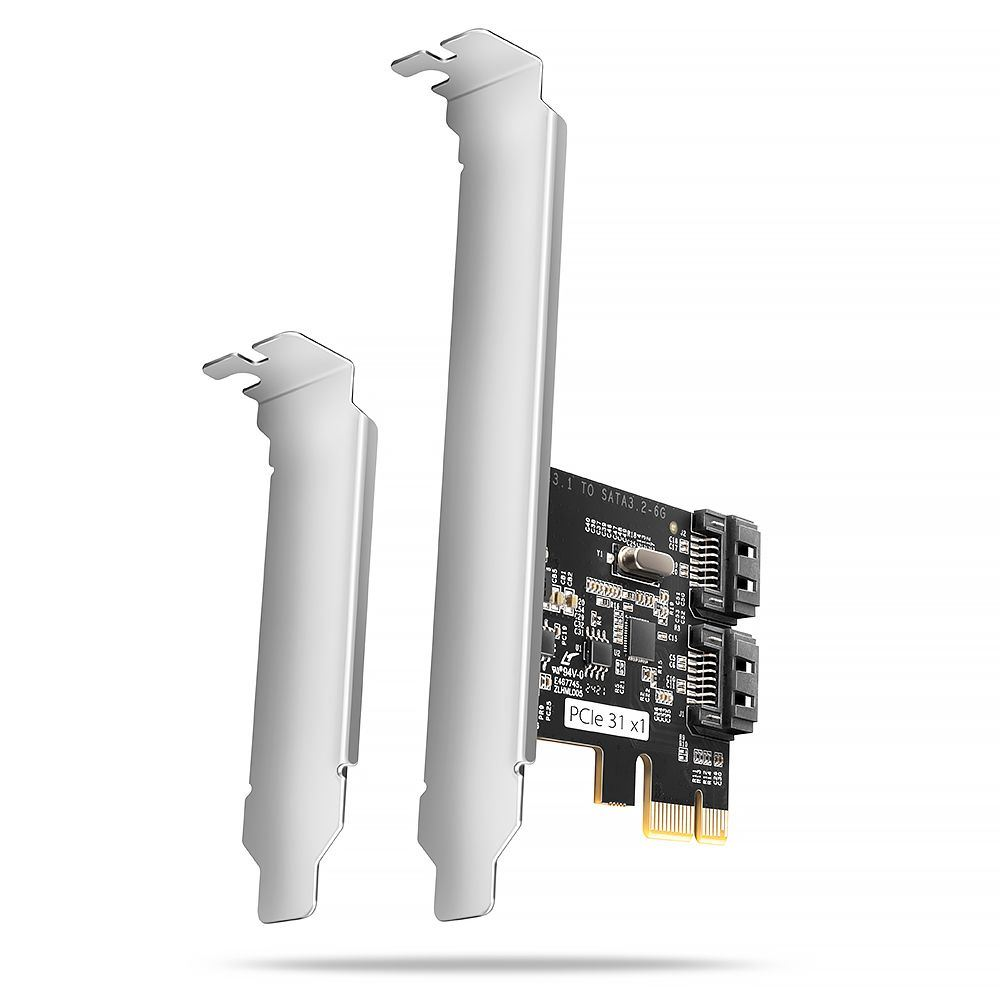 Axagon 2x SATA port bővítő kártya PCIe (PCES-SJ2 (PCES-SJ2)