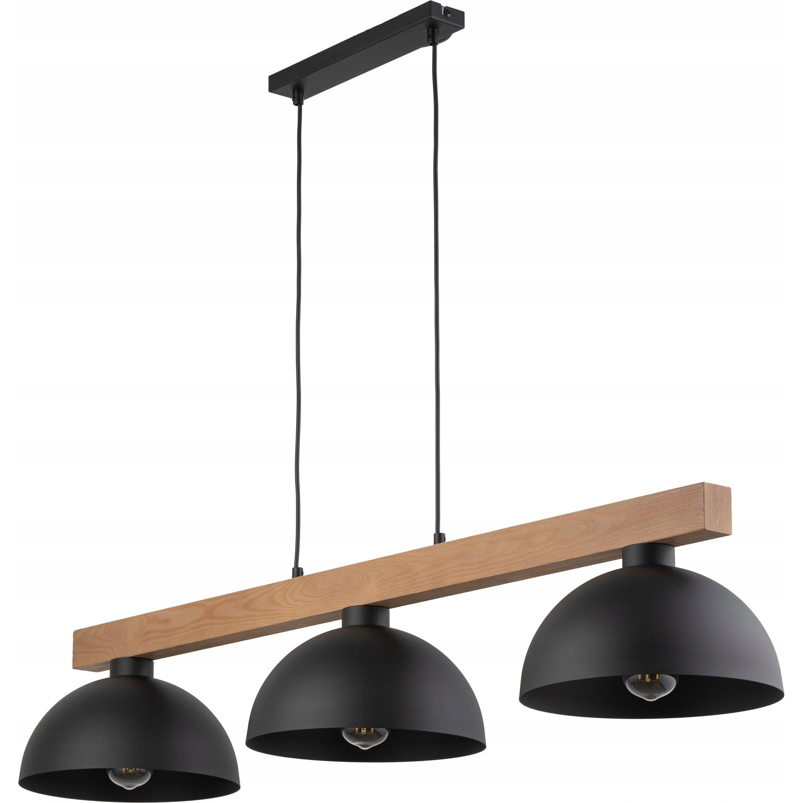 TK Lighting Oslo Több ágú függesztett lámpa - Cserélhető Fényforrás , Fekete (4710)