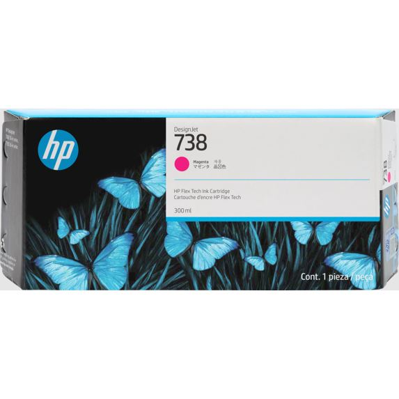 Cartridge HP DesignJet 676M7A magenta, 738, 300ml