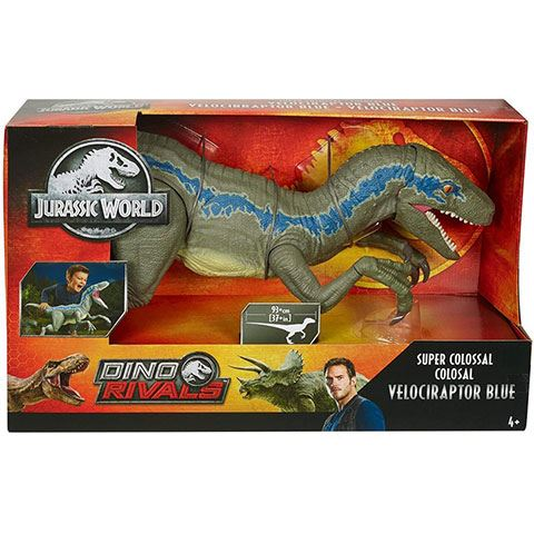 Mattel Jurassic World: Super Colossal velociraptor dinoszaurusz figura 93cm (GCT93)