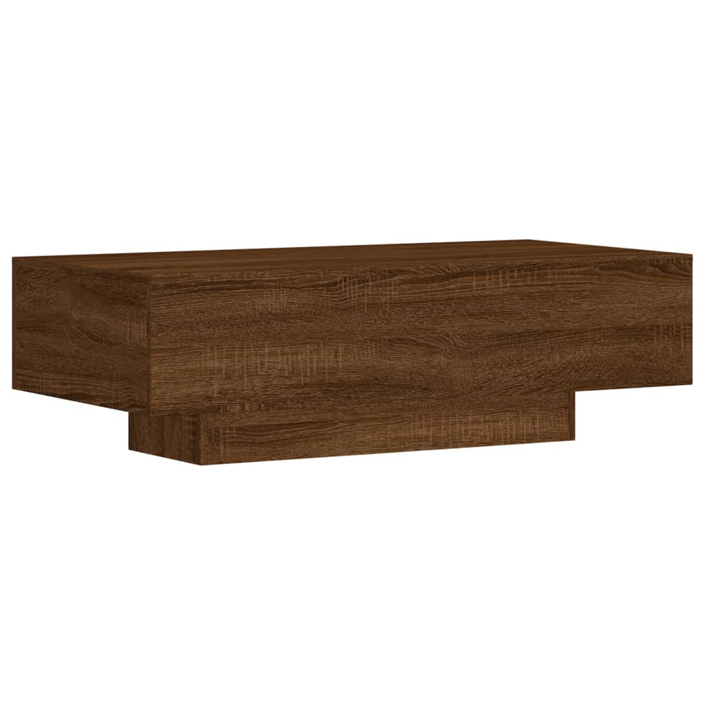 barna tölgyszínű szerelt fa dohányzóasztal 100x49,5x31 cm (833895)