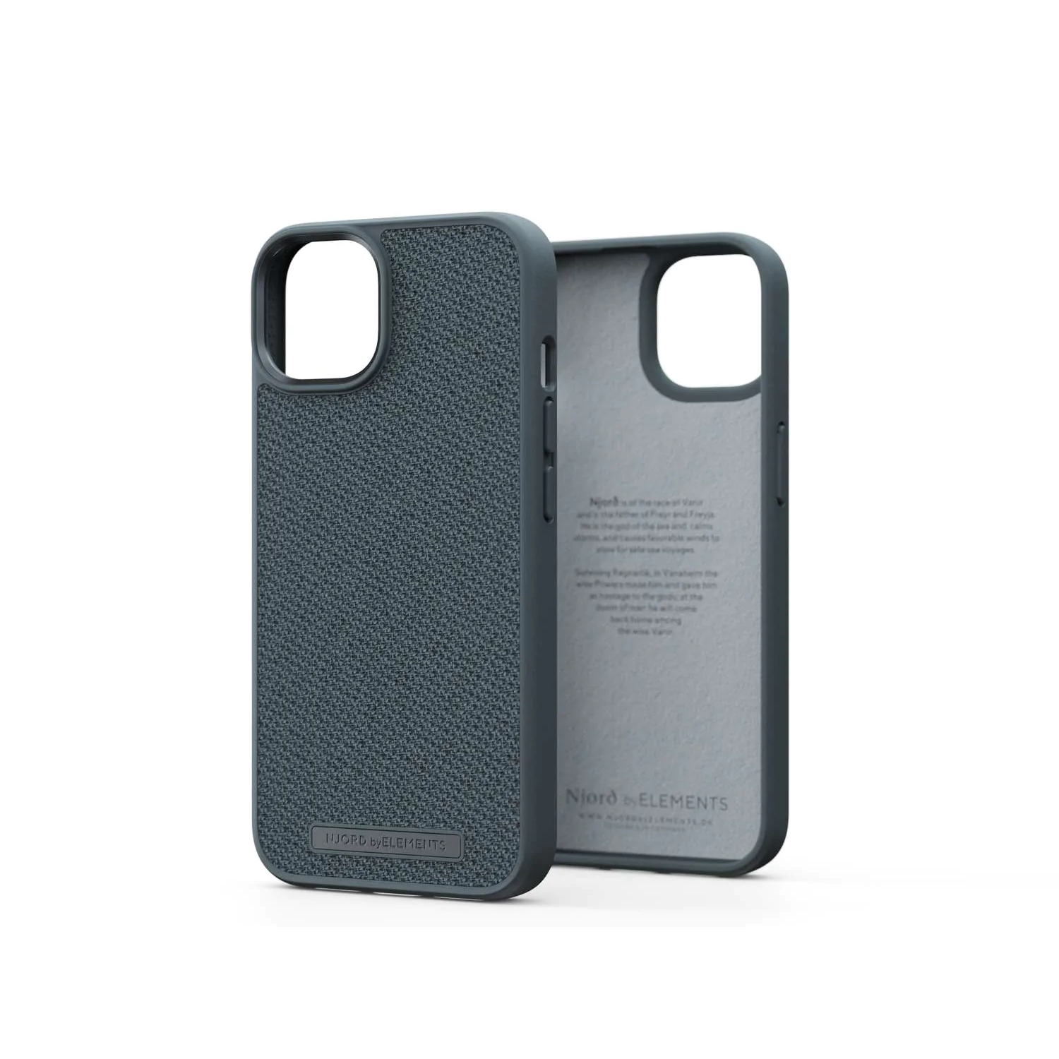 Njord by Elements Fabric Tonal Apple iPhone 14 Műanyag Tok - Sötétzöld (NA41TN09)