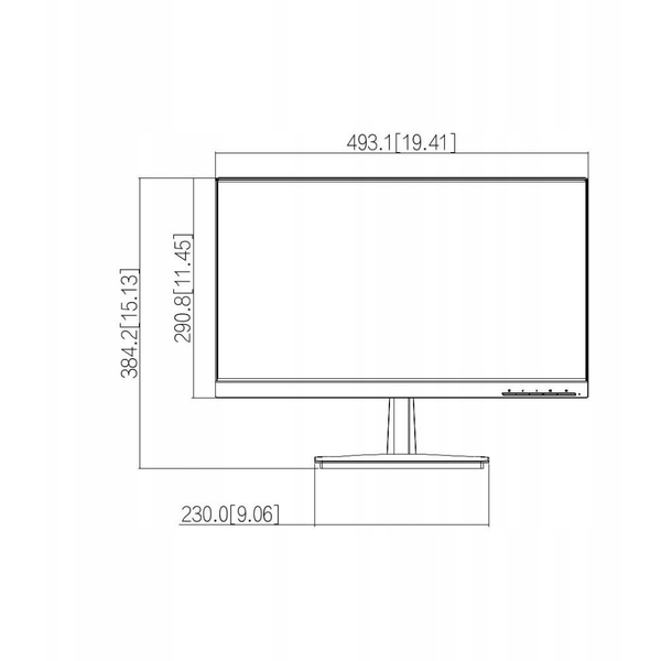 Monitor LED Full HD BCS MLED22FHD de 22" pentru funcționare non-stop