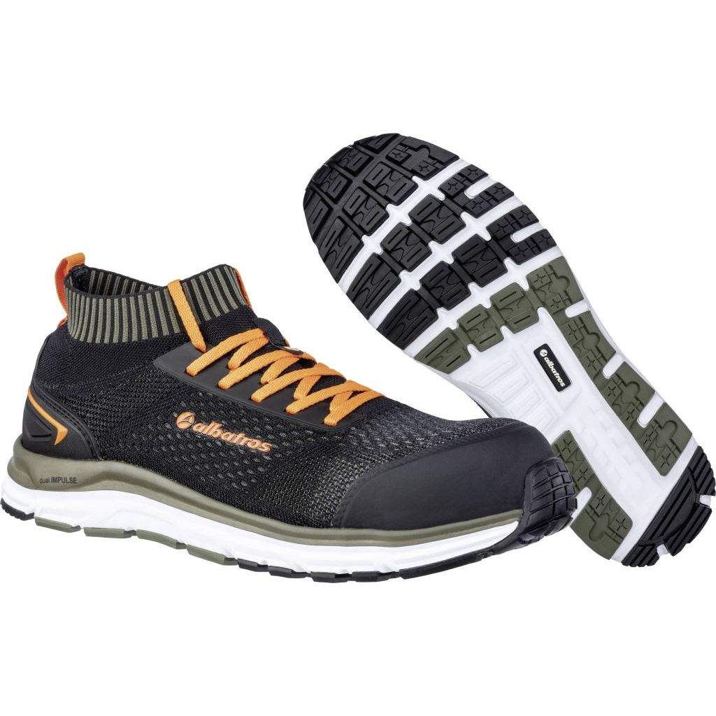 Albatros ULTIMATE IMPULSE OLIVE LOW 646730-40 ESD biztonsági cipő S1P Cipőméret (EU): 40 fekete olivazöld narancs 1db (AL646730-40)