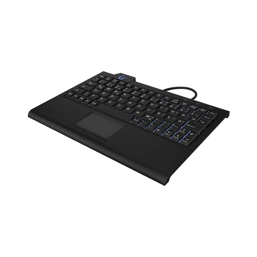KeySonic KSK-3210ELU (DE) billentyűzet USB QWERTZ Német Fekete (60961)