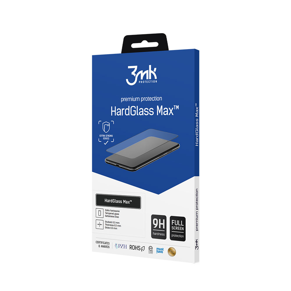 3mk HardGlass Max Samsung Galaxy S23 FE Edzett üveg kijelzővédő (3MK HARDGLASS MAX BLACK(232))