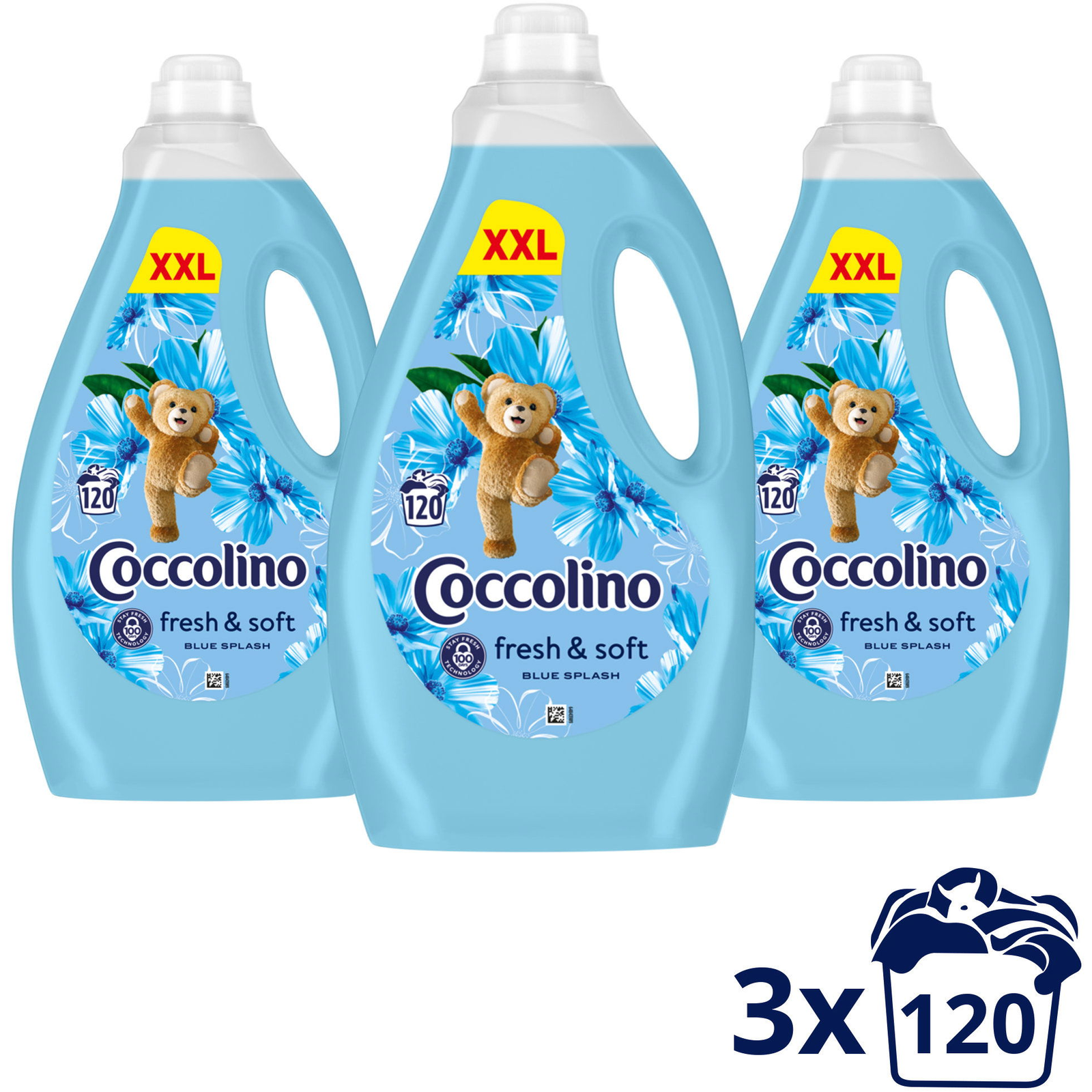 COCCOLINO Blue Splash 3×3 l (360 mosás) (8720181619922)