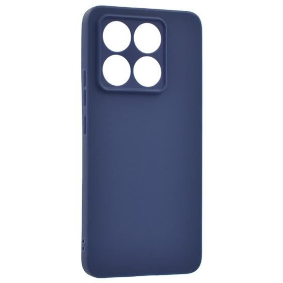 Husa de telefon mobil Gigapack din silicon, mata, albastru inchis, compatibila cu: Xiaomi 14T