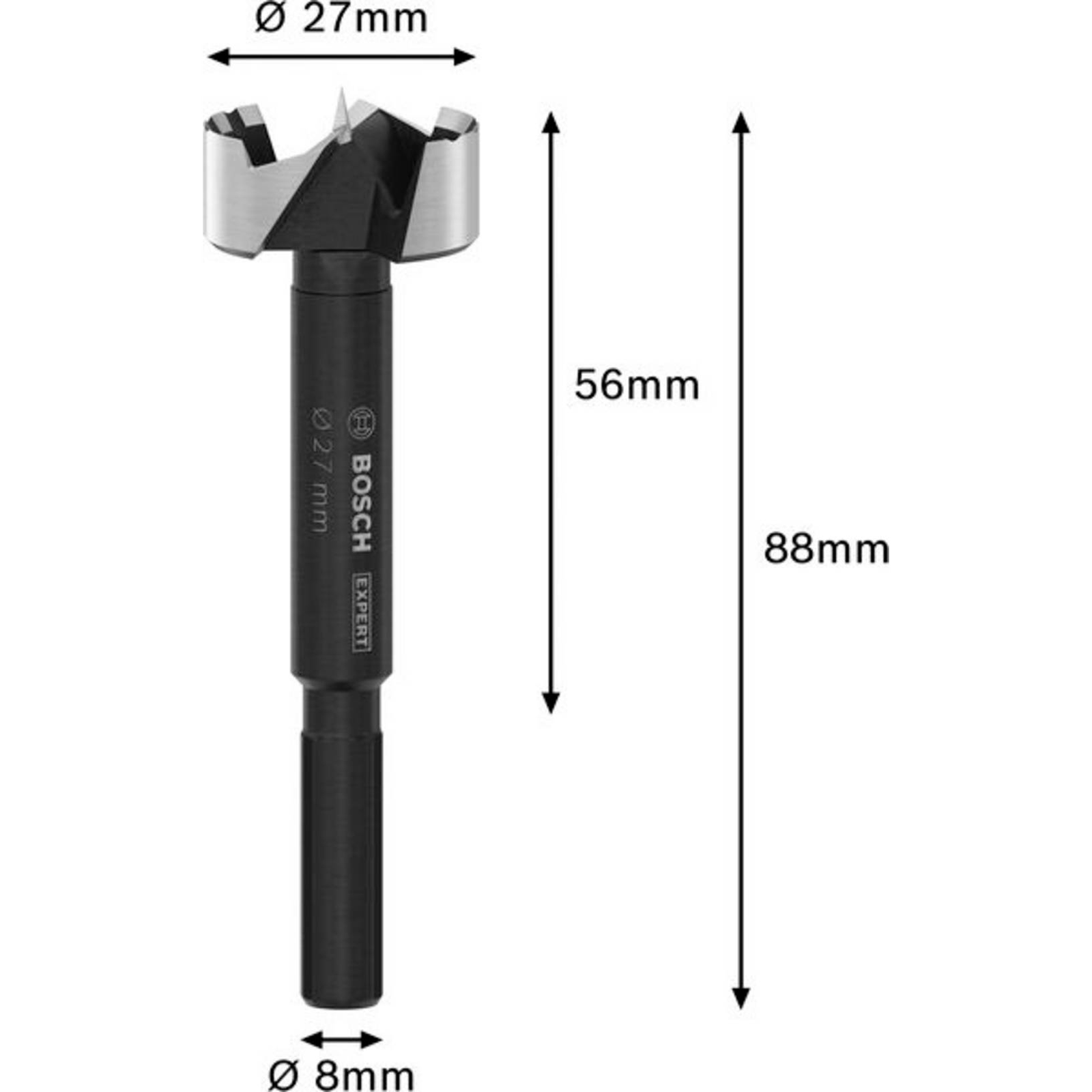 Bosch Accessories 2608901832 Forstner fúró 27 mm Teljes hossz 88 mm 1 db (2608901832)