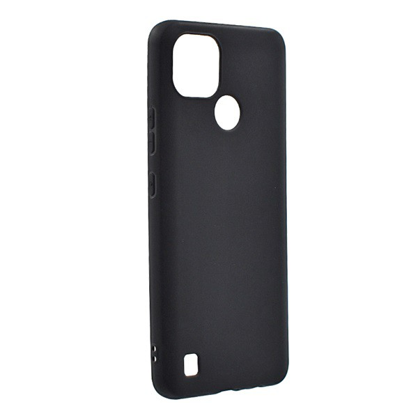 Szilikon telefonvédő (matt) FEKETE [Realme C21] (5996591088693)