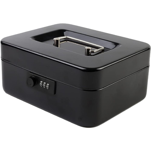 Iris ICBC20 Kóddal nyitható pénzkazetta 9 x 20 x 16 cm - Fekete