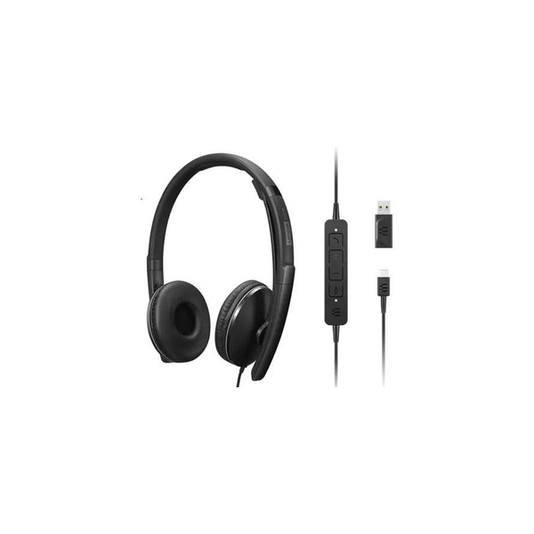 Lenovo 4XD1M39029 cuffia e auricolare Cablato A Padiglione USB tipo-C Nero
